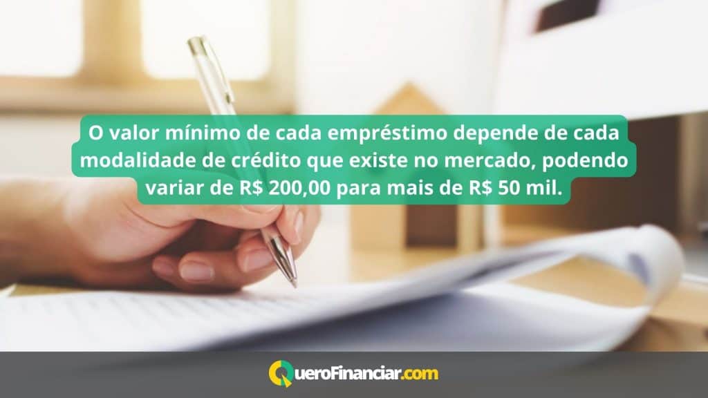 Saiba qual o valor mínimo de cada tipo de empréstimo