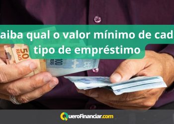 Saiba qual o valor mínimo de cada tipo de empréstimo