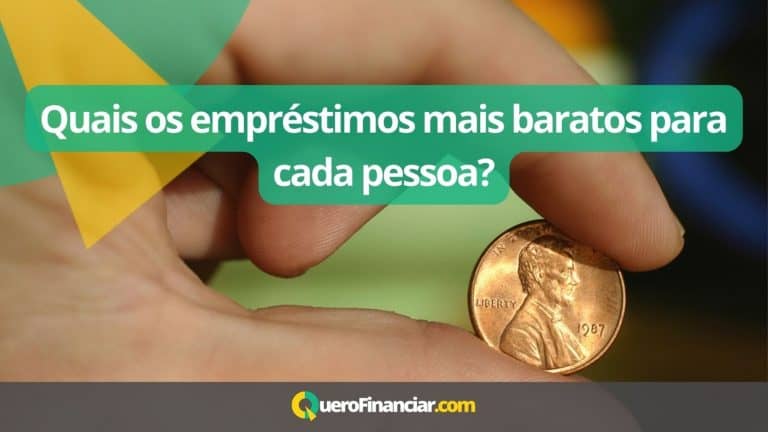 Quais os empréstimos mais baratos para cada pessoa